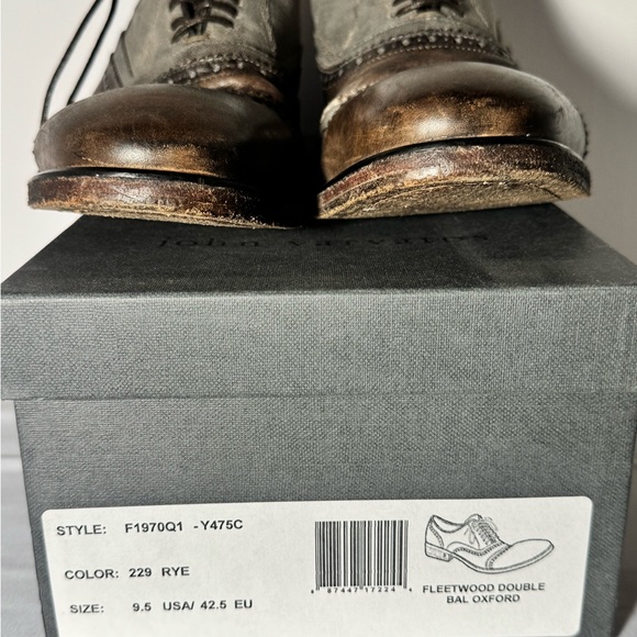 John Varvatos Fleetwood Double Bal Oxford Size 9.5usa main image 3